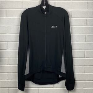 Louis Garneau Youth NWT Black & Gray Wind Pro Zip Biking Jersey Size 18 Youth